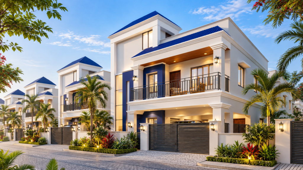 Morden 4bhk duplex home designed for contemporary family living