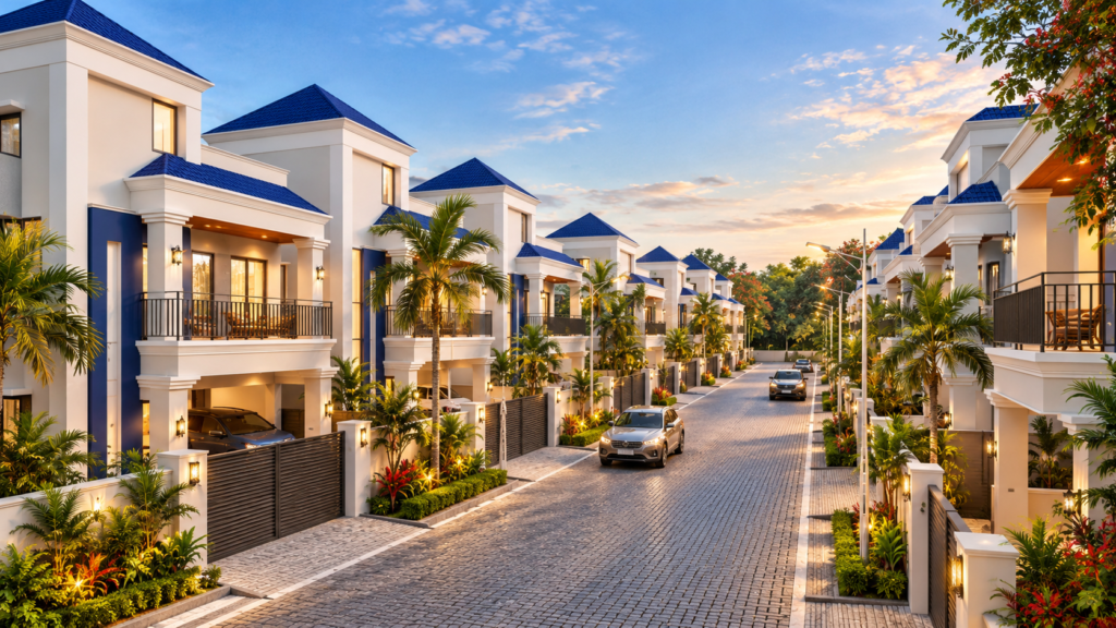 Ozone Avenue duplex residential community by Okkala Groups